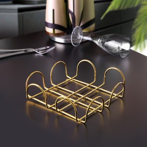 Horizontal Napkin Holder / Gold