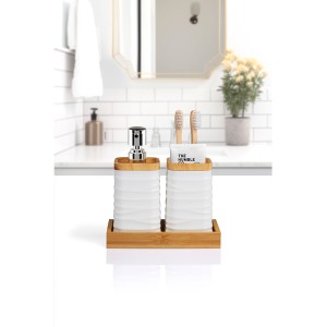 Bambu Banyo Organizeri / Beyaz